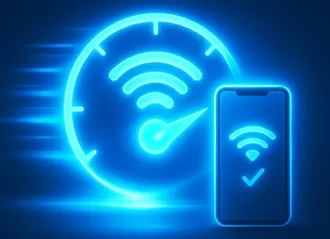 ikona Wi-Fi bezdr&aacute;tov&eacute;ho připojen&iacute; v tachometru a chytr&eacute;m telefonu